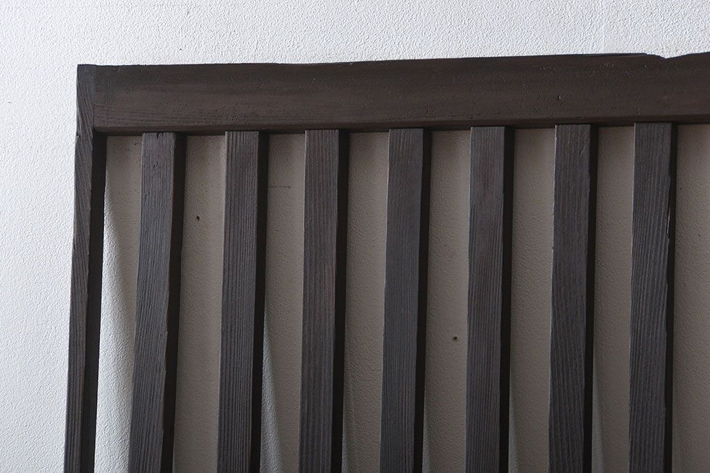 古民具・骨董 シンプルな格子戸(1)(引き戸)