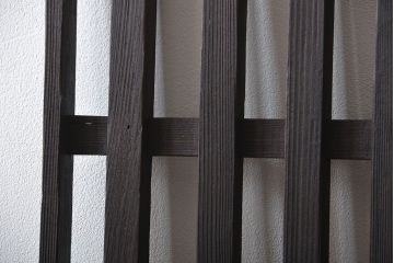 古民具・骨董 シンプルな格子戸(1)(引き戸)