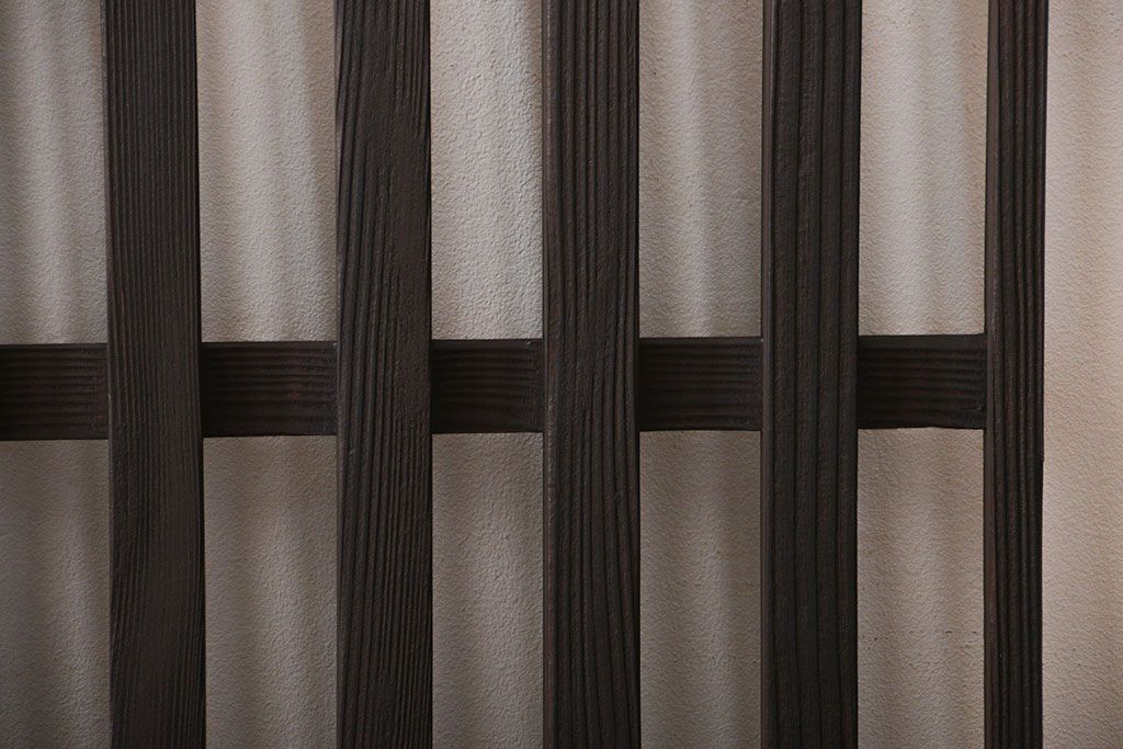 古民具・骨董 シンプルな格子戸(1)(引き戸)