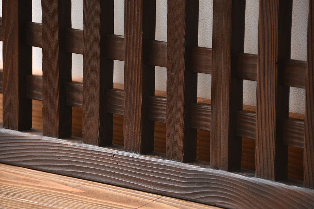 古民具・骨董 シンプルな格子戸(1)(引き戸)