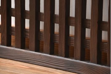 古民具・骨董 シンプルな格子戸(1)(引き戸)