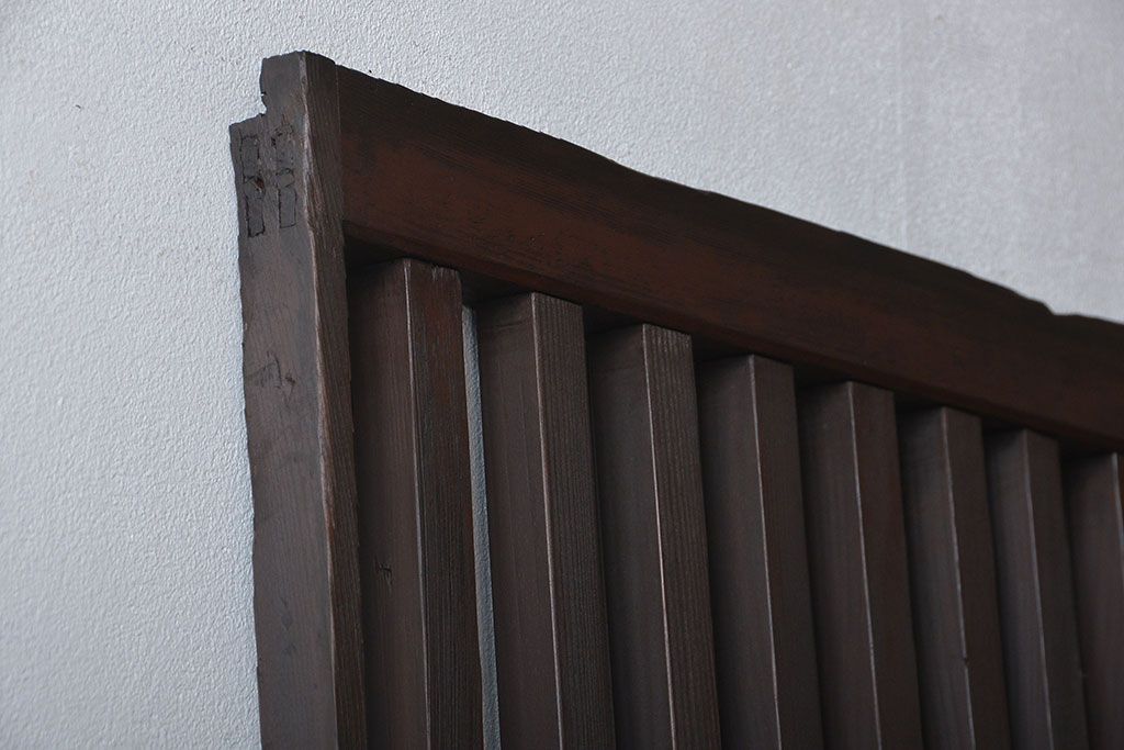 古民具・骨董 シンプルな格子戸(1)(引き戸)