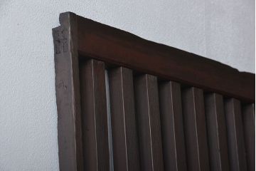 古民具・骨董 シンプルな格子戸(1)(引き戸)