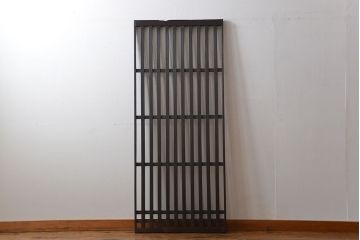 古民具・骨董 シンプルな格子戸(1)(引き戸)