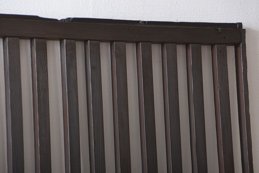 古民具・骨董 シンプルな格子戸(1)(引き戸)