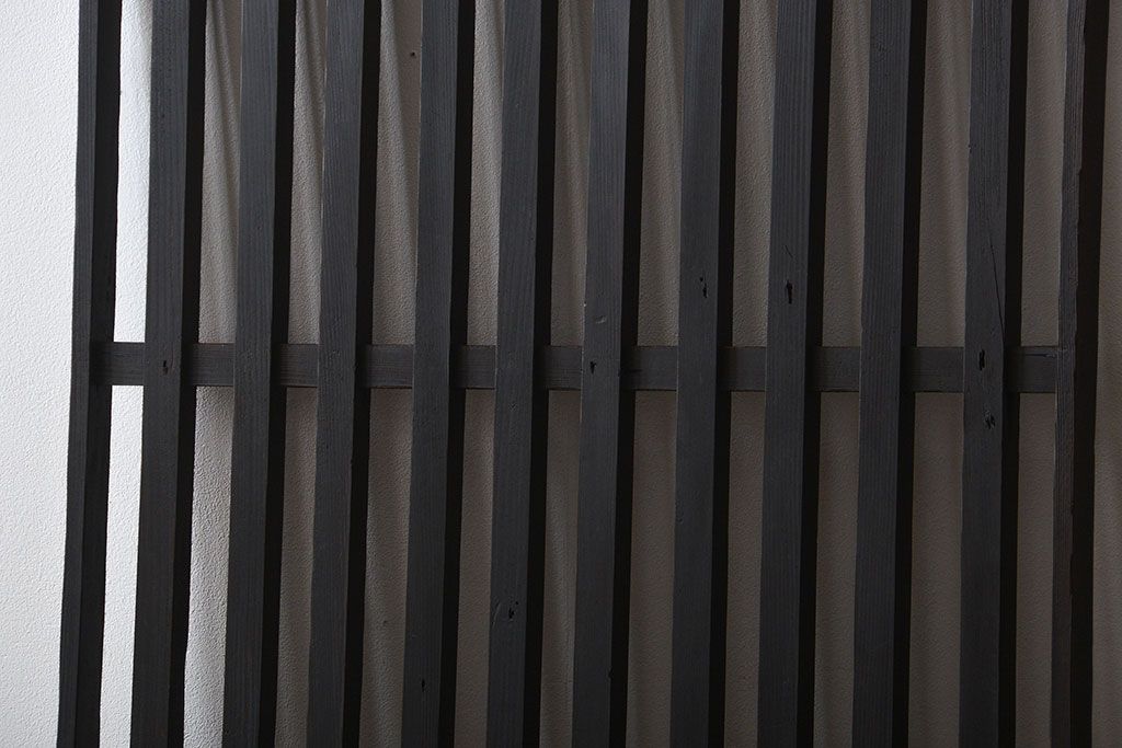 古民具・骨董 シンプルな格子戸(1)(引き戸)