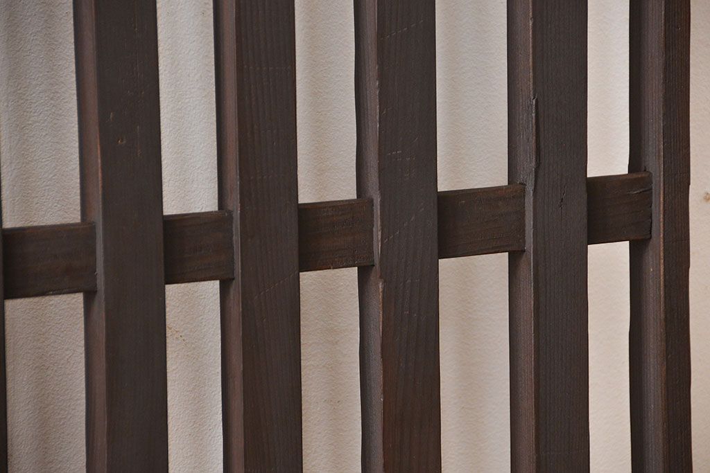 古民具・骨董 シンプルな格子戸(1)(引き戸)