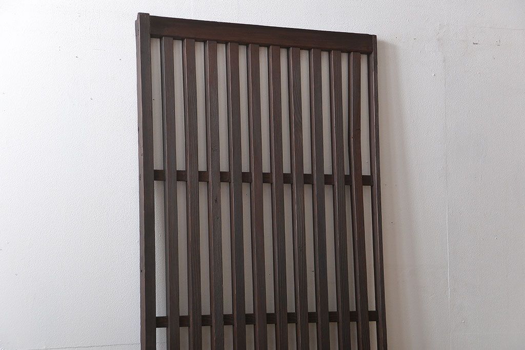 古民具・骨董 シンプルな格子戸(2)(引き戸)