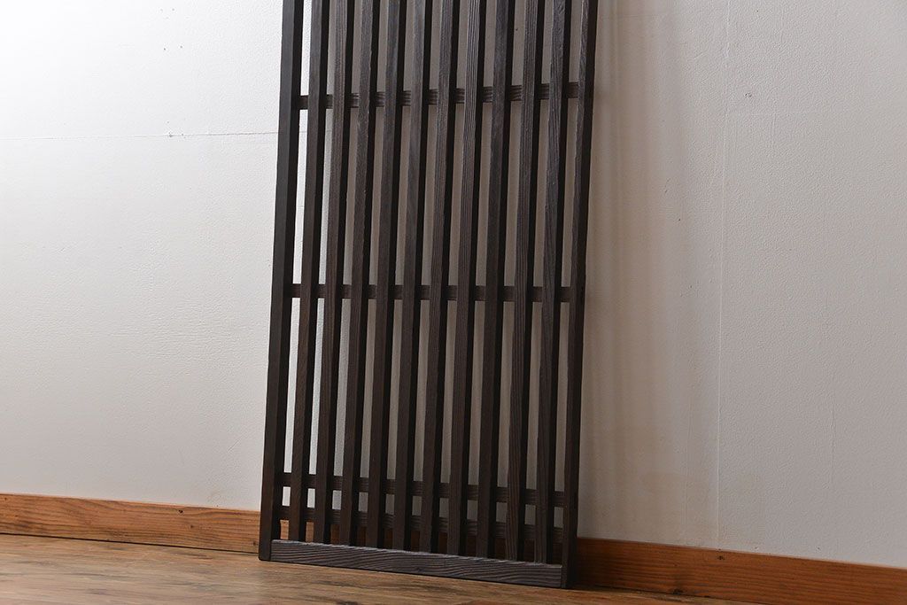 古民具・骨董 シンプルな格子戸(2)(引き戸)