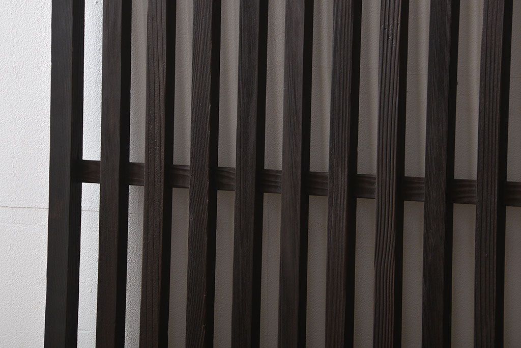 古民具・骨董 シンプルな格子戸(2)(引き戸)