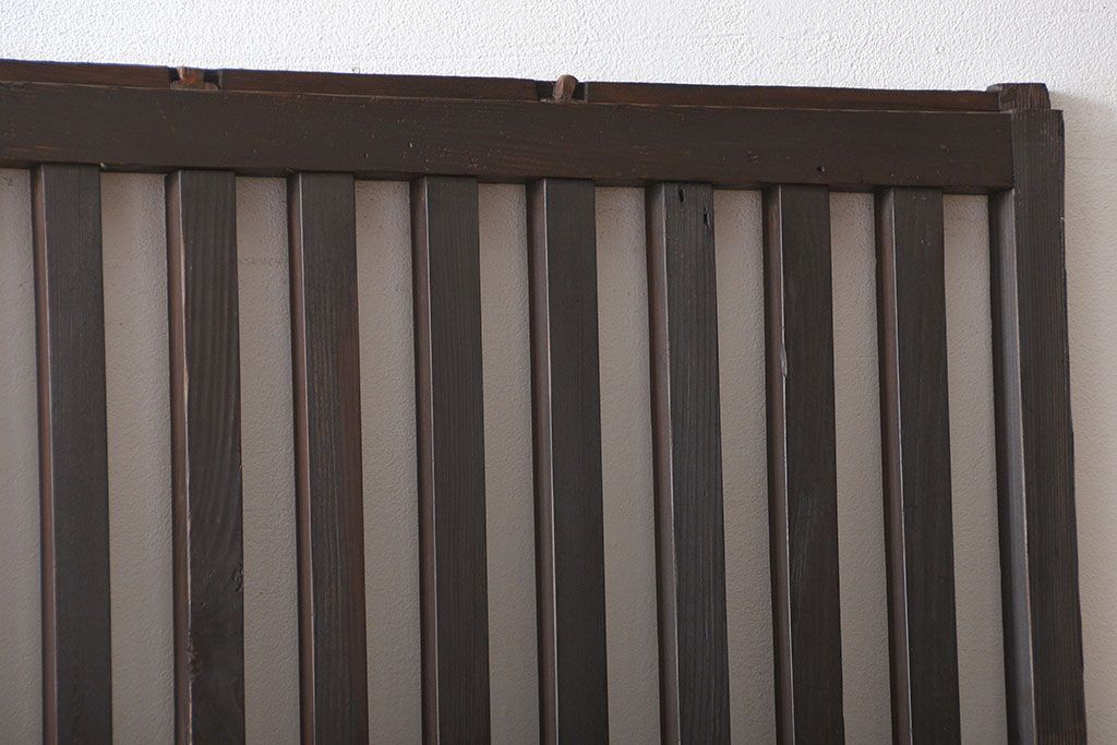 古民具・骨董 シンプルな格子戸(2)(引き戸)