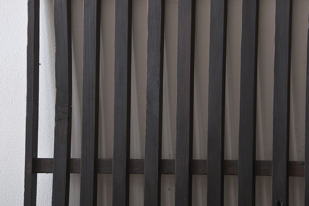 古民具・骨董 シンプルな格子戸(2)(引き戸)