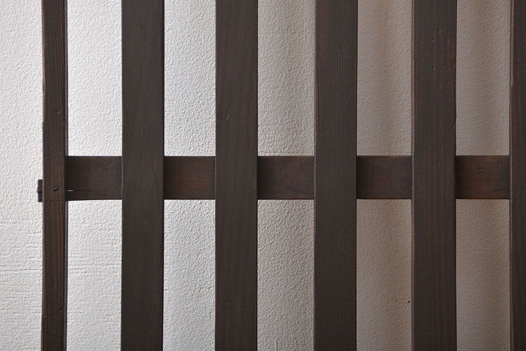 古民具・骨董 シンプルな格子戸(2)(引き戸)