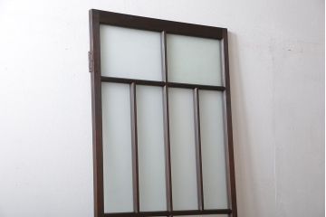 アンティーク すりガラス入りの背の高い扉(ドア)