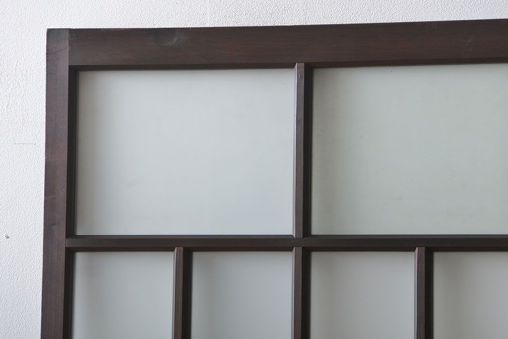 アンティーク すりガラス入りの背の高い扉(ドア)