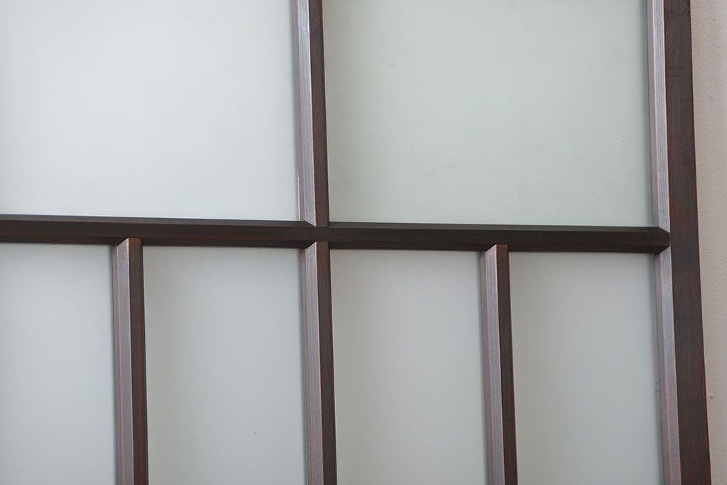 アンティーク すりガラス入りの背の高い扉(ドア)