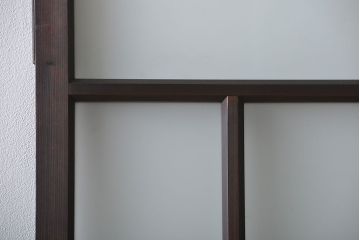 アンティーク すりガラス入りの背の高い扉(ドア)