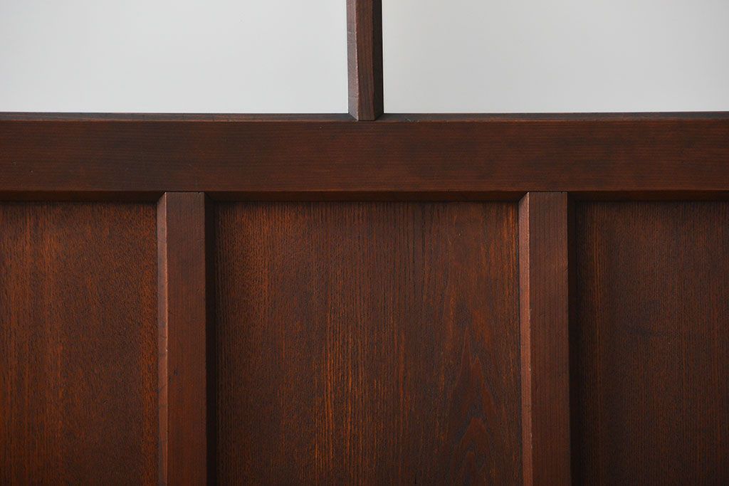 アンティーク すりガラス入りの背の高い扉(ドア)