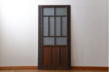 アンティーク すりガラス入りの背の高い扉(ドア)