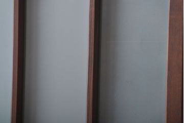 アンティーク すりガラス入りの背の高い扉(ドア)