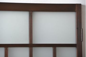 アンティーク すりガラス入りの背の高い扉(ドア)