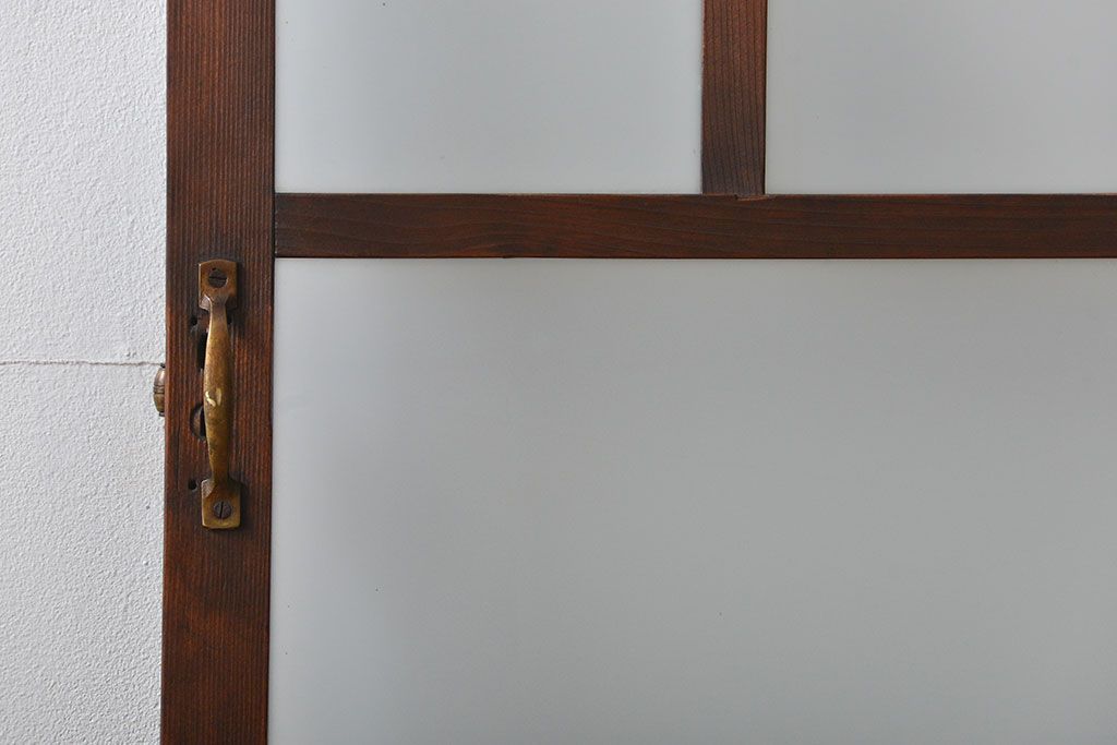 アンティーク すりガラス入りの背の高い扉(ドア)