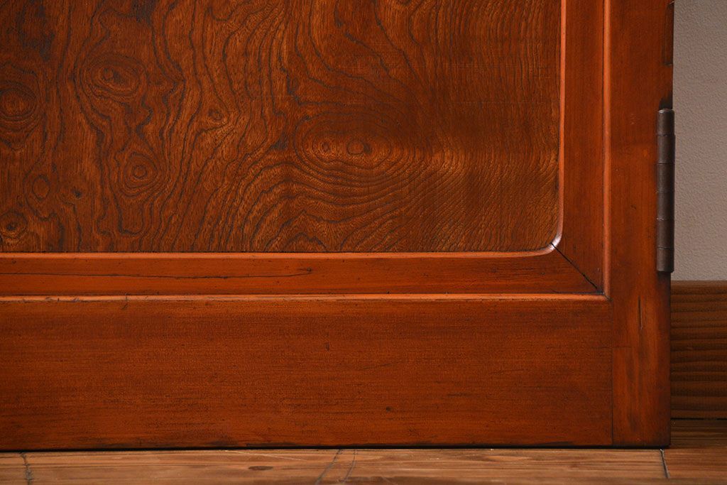 アンティーク 大正ロマン　色ガラス入りの上質な扉(ドア)