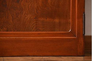 アンティーク 大正ロマン　色ガラス入りの上質な扉(ドア)