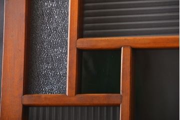 アンティーク 大正ロマン　色ガラス入りの上質な扉(ドア)