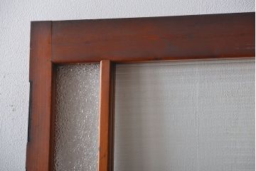 アンティーク 大正ロマン　色ガラス入りの上質な扉(ドア)