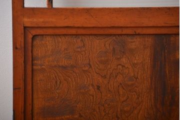 アンティーク 大正ロマン　色ガラス入りの上質な扉(ドア)