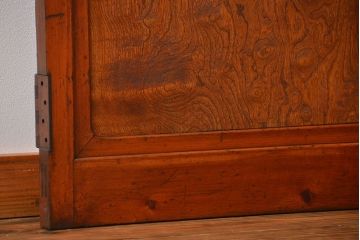 アンティーク 大正ロマン　色ガラス入りの上質な扉(ドア)