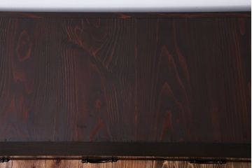 アンティーク家具　古民具・骨董 5杯引き出し　横長ローボード(1)(置き床、置床、水屋箪笥、テレビ台、キャビネット、収納棚)