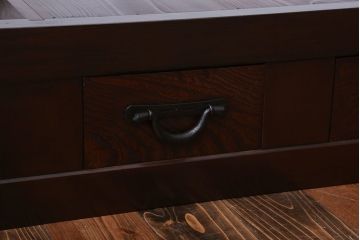 アンティーク家具　古民具・骨董 5杯引き出し　横長ローボード(1)(置き床、置床、水屋箪笥、テレビ台、キャビネット、収納棚)