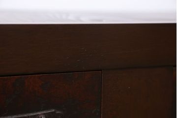 アンティーク家具　古民具・骨董 5杯引き出し　横長ローボード(2)(置き床、置床、水屋箪笥、テレビ台、キャビネット、収納棚)