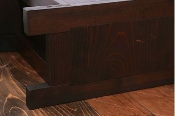 アンティーク家具　古民具・骨董 5杯引き出し　横長ローボード(2)(置き床、置床、水屋箪笥、テレビ台、キャビネット、収納棚)