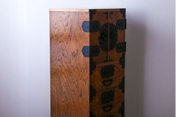 中古　民芸縦長引き出し