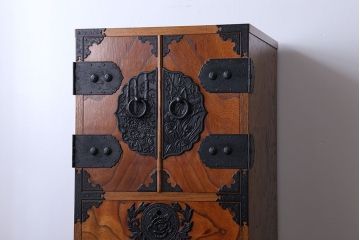 中古　民芸縦長引き出し