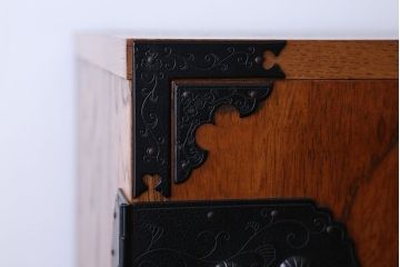 中古　民芸縦長引き出し