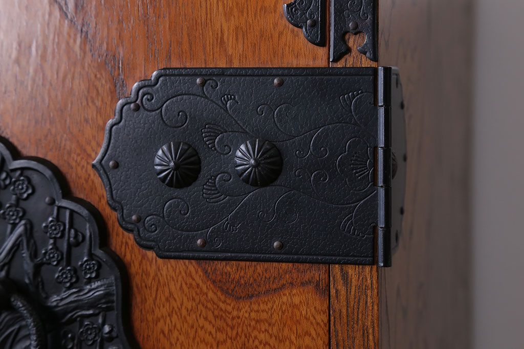 中古　民芸縦長引き出し