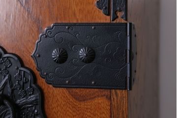 中古　民芸縦長引き出し