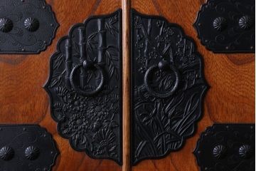 中古　民芸縦長引き出し