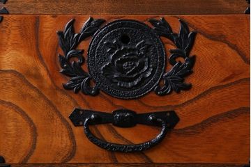 中古　民芸縦長引き出し