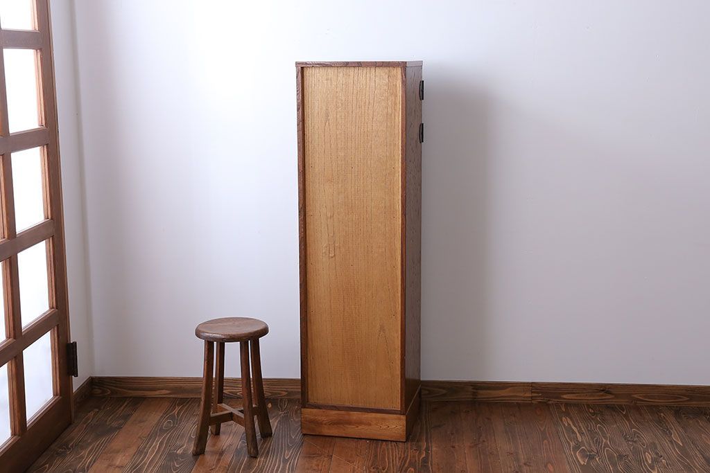 中古　民芸縦長引き出し