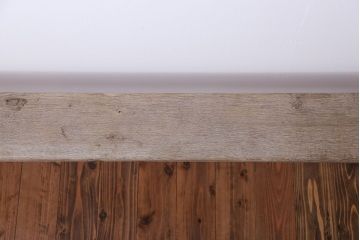 アンティーク家具　フランスアンティーク　オーク材のロングベンチ(1)(長椅子)