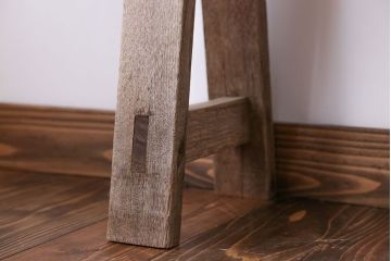 アンティーク家具　フランスアンティーク　オーク材のロングベンチ(1)(長椅子)