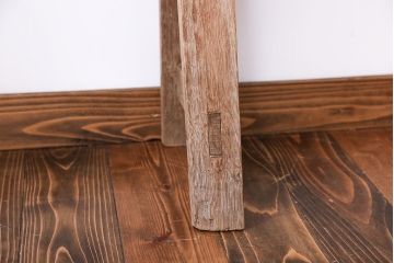 アンティーク家具　フランスアンティーク　オーク材のロングベンチ(2)(長椅子)