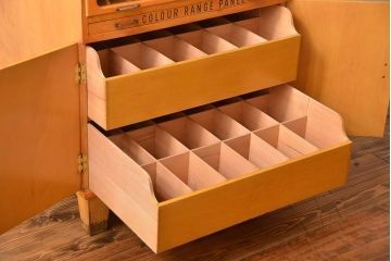 ヴィンテージ家具　イギリスビンテージ　大きな縦型小引き出し(糸ケース)