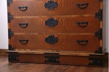 中古　木目の美しい民芸衣装箪笥