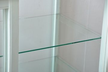 アンティーク家具　アンティーク 引き出し付きペイントガラスケース(ショーケース)